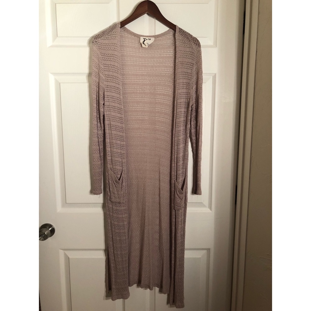 PPLA Pink Long Cardigan
